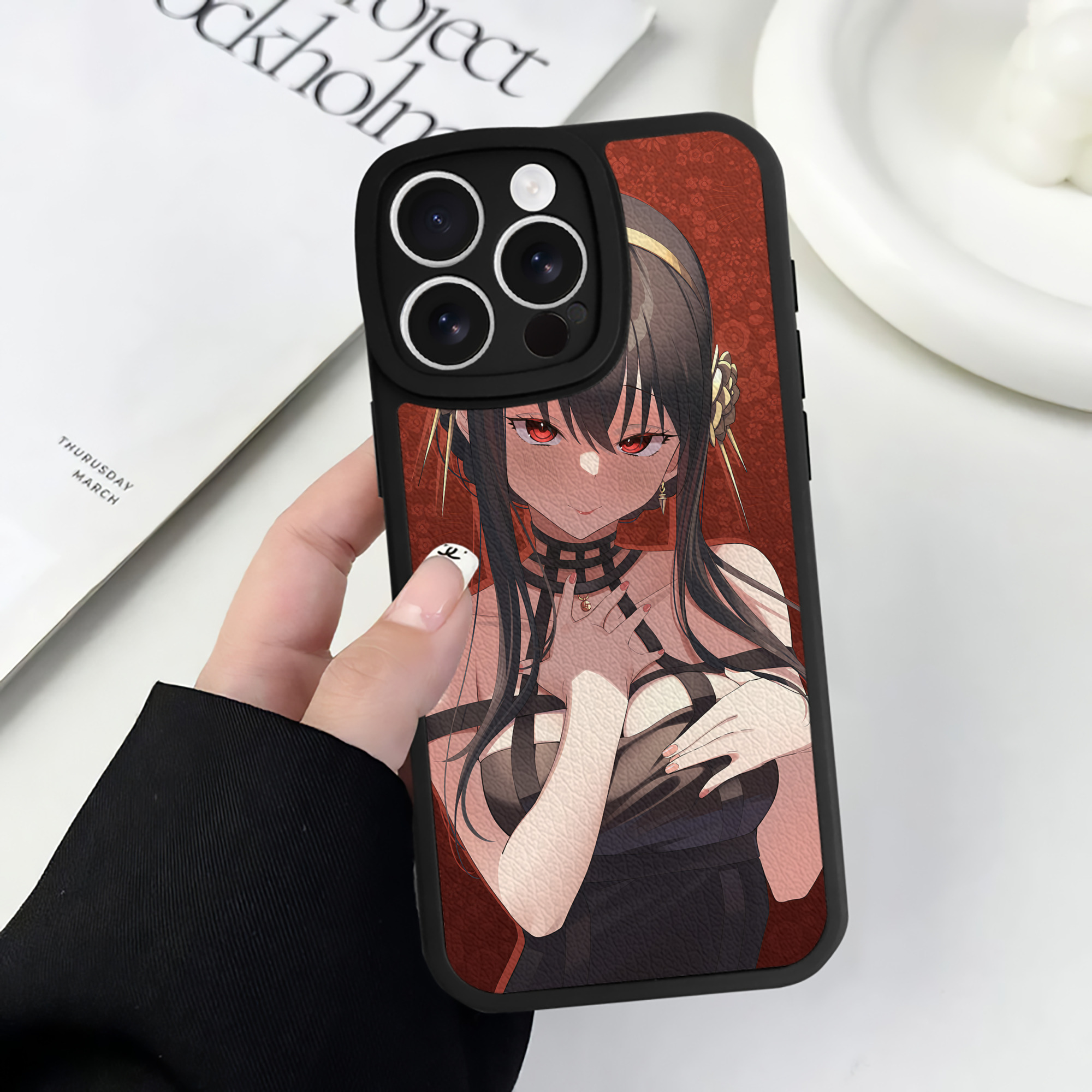（画像用） SPY×FAMILY间谍家家酒 【iPhone 16シリーズ対応】シリコンスマホケース（レザー調） 材質：シリコン